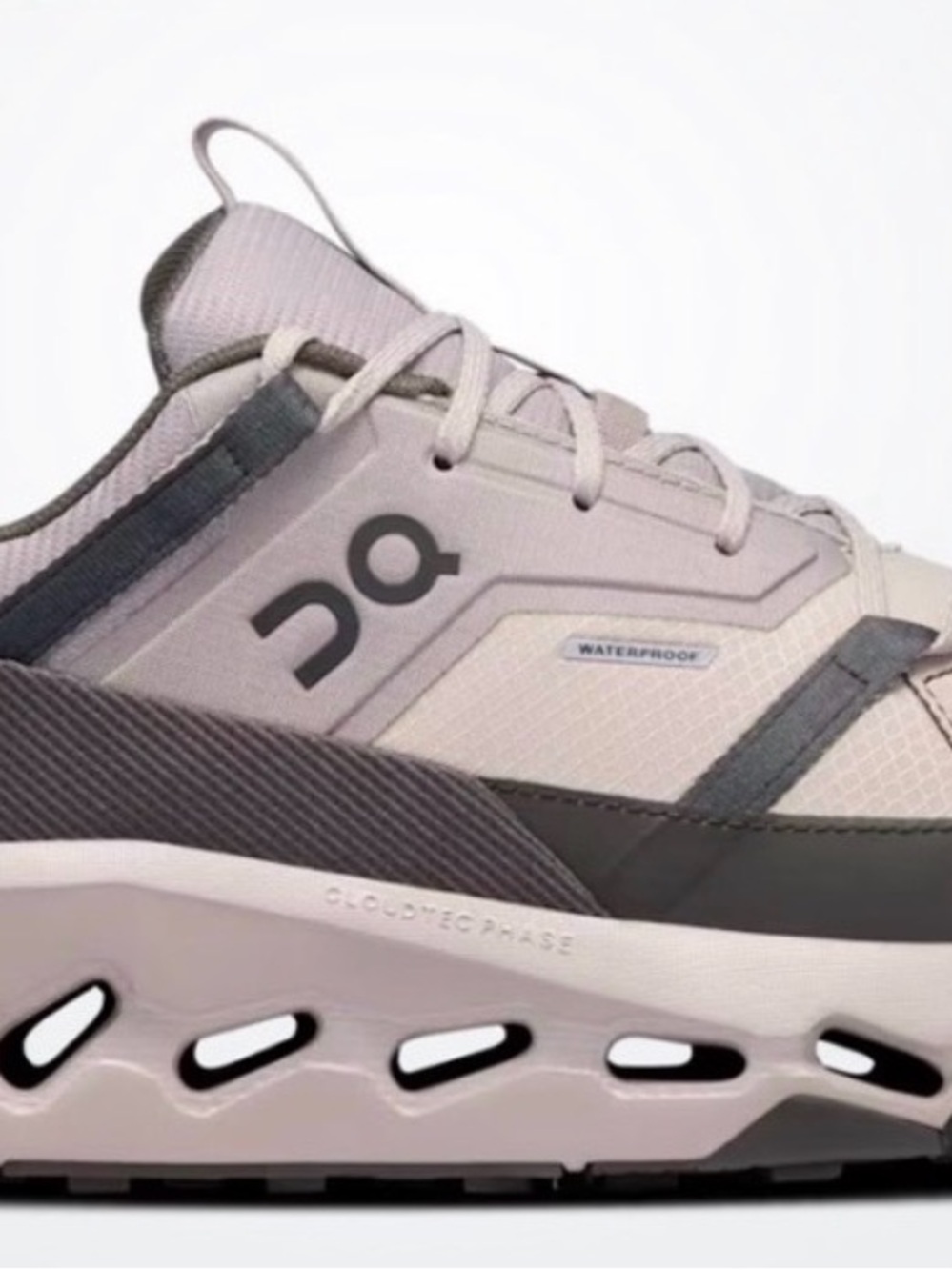 On Running Men’s Sz 8 Waterproof Running Shoe - Light Pink/Gray